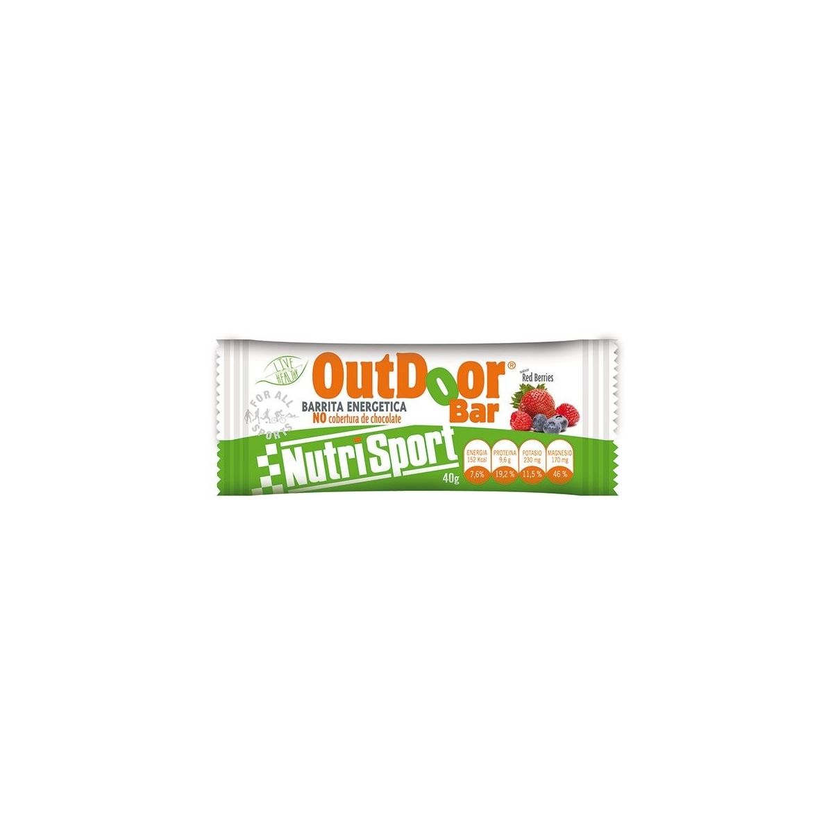 Nutrisport Barrita Energetica - OutDoor Bar Sin Cobertura 1 barrita x 40 gr