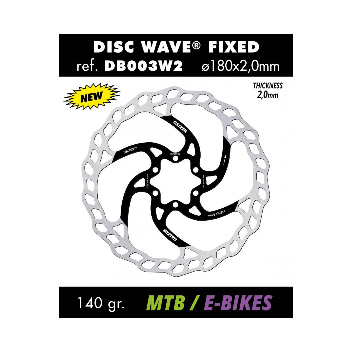 Disco de freno Galfer Wave 203x2.00mm