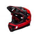 Casco ENDURO INTEGRAL bell super DH mips 2021 mentonera desmontable ROJO Y NEGRO BARCELONA