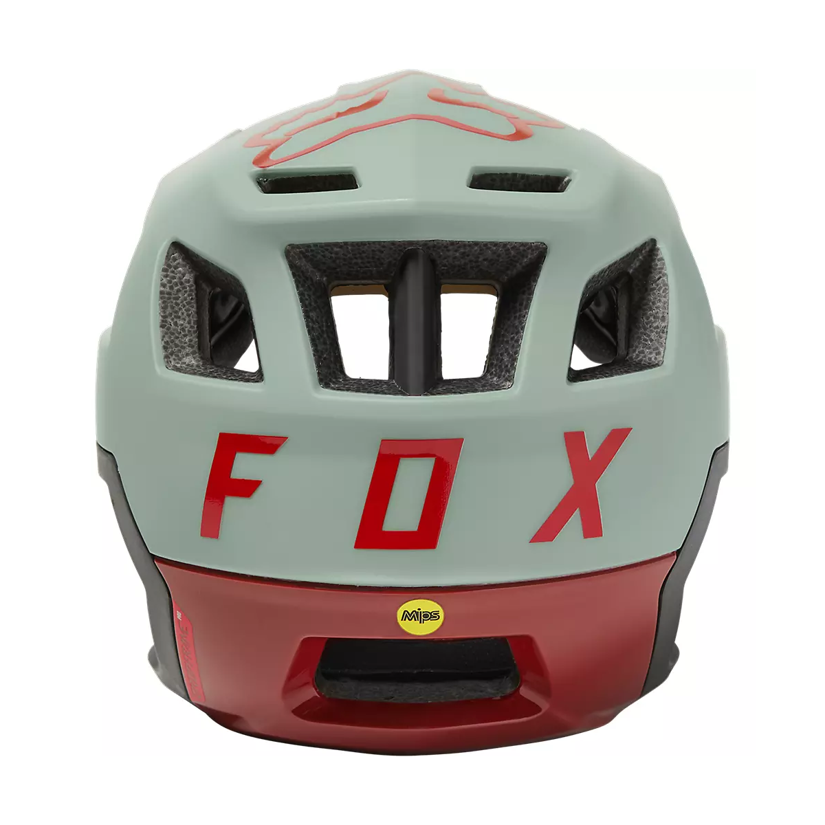 Casco Enduro Fox Dropframe Pro Mips 2022 verde claro