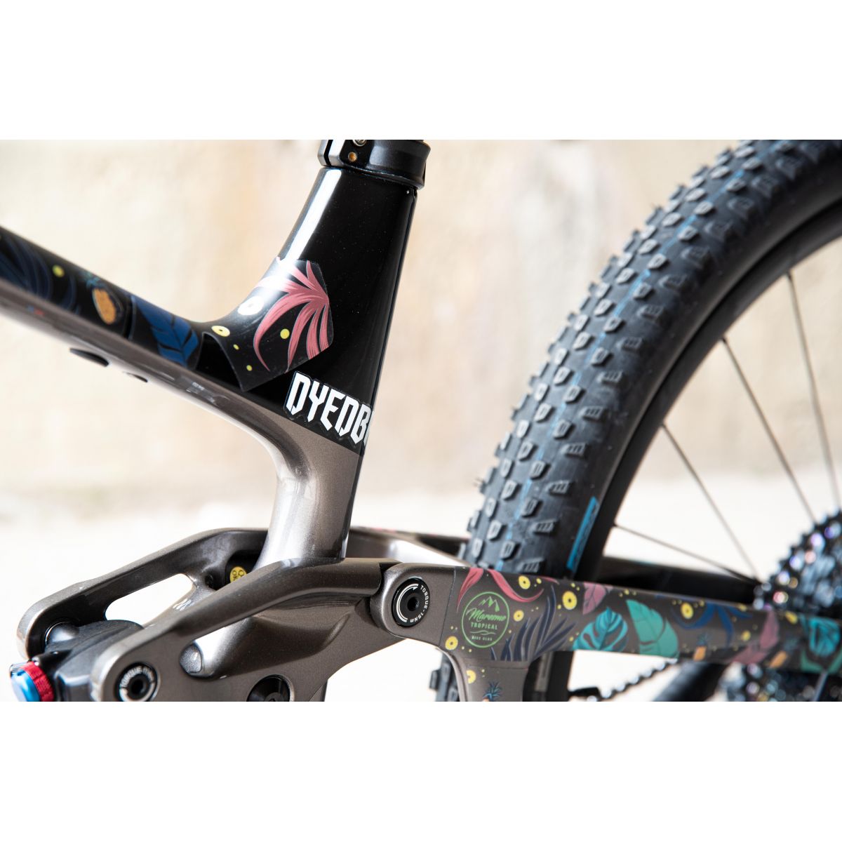 DYEDBRO - Acabado brillante - Múltiples estilos y colores Protector  universal para cuadro de bicicleta teñido Bro