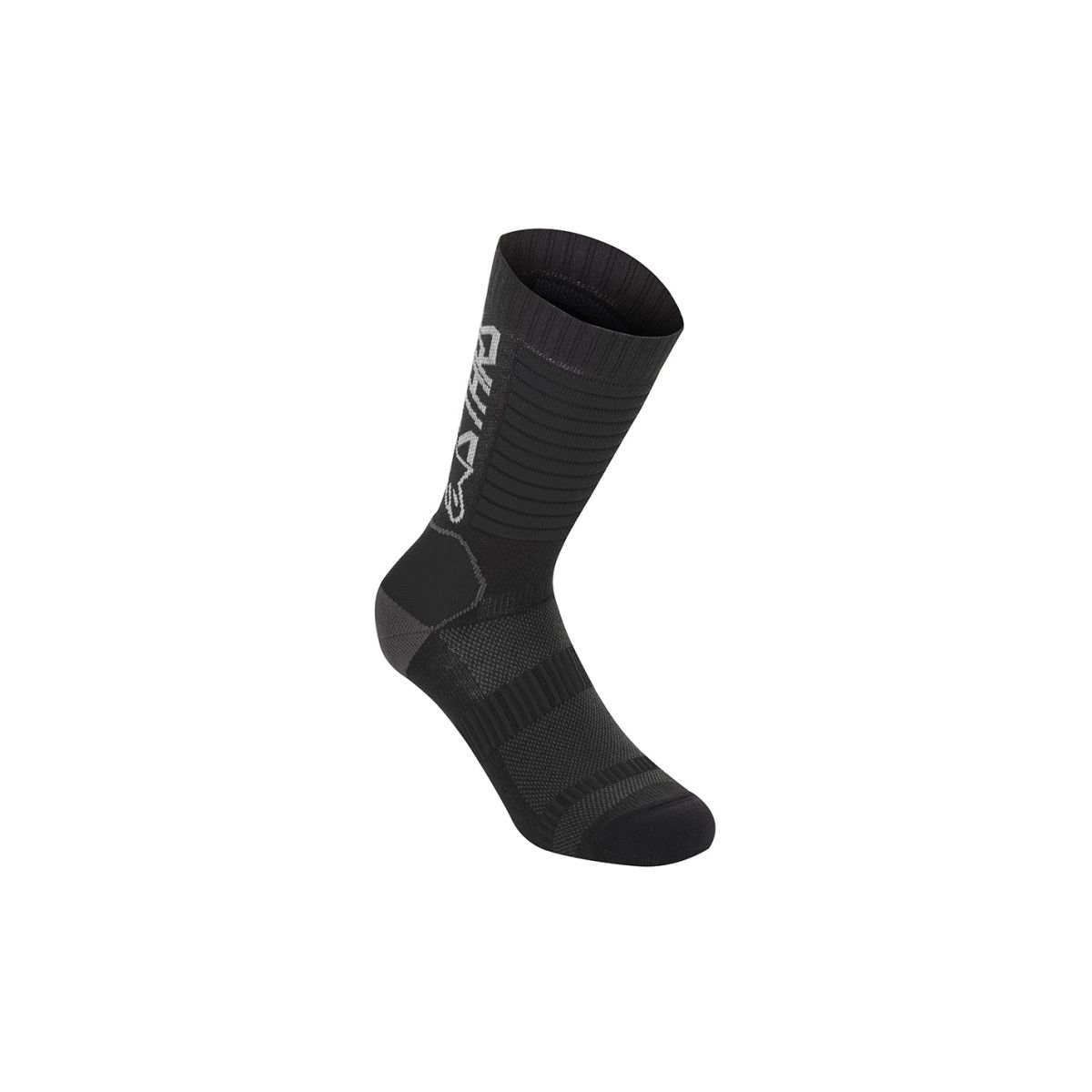 Calcetines de bicicleta Alpinestars Paragon Lite Primaloft en color negro/gris