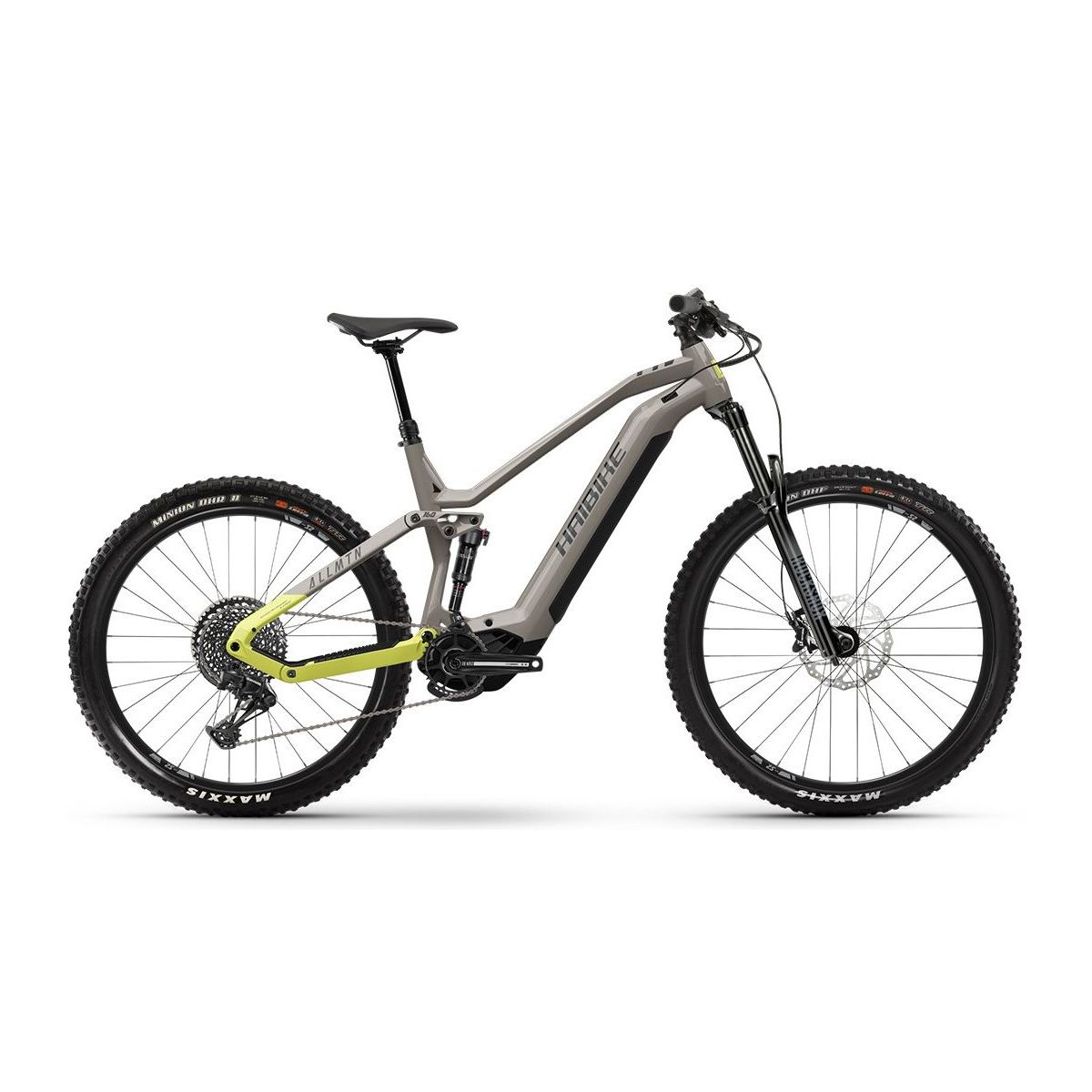 Bicicleta eléctrica MTB DOBLE suspensión barata Haibike AllMtn 2 720Wh Gris TALLA L