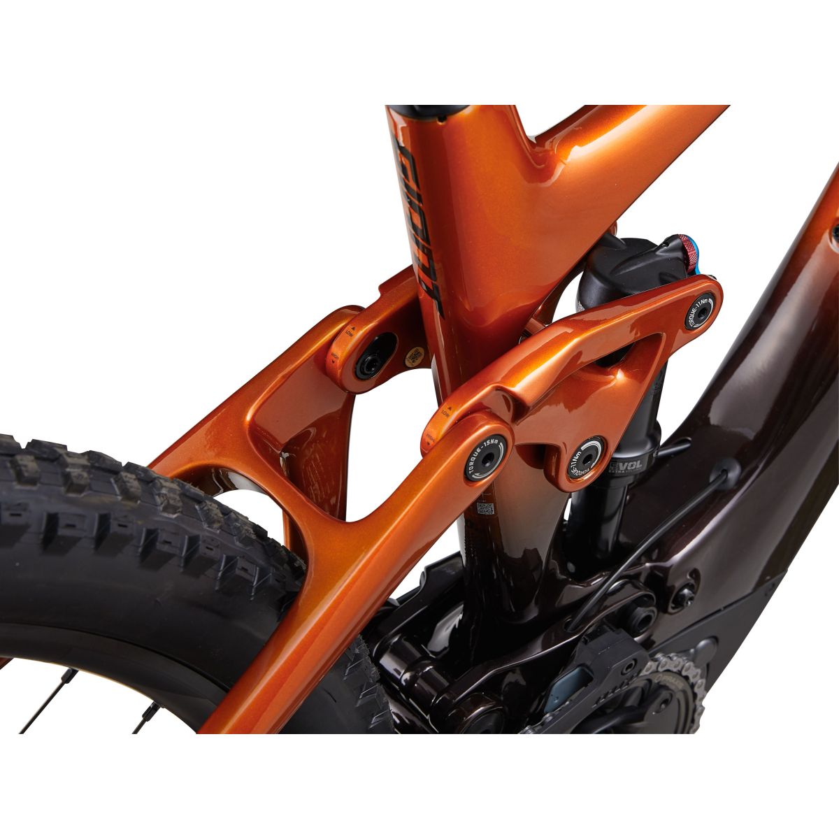 sistema flip chip de la Bicicleta eléctrica ligera full power Giant Trance X Adv E+ Elite 2 2024 color naranja